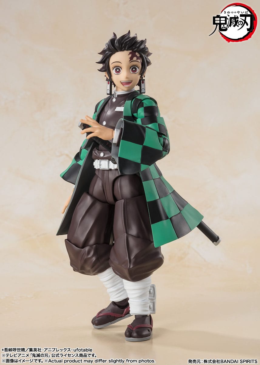 Bandai S.H. Figuarts Demon Slayer - Kimetsu no Yaiba Tanjiro Kamado Action Figur (14 cm)