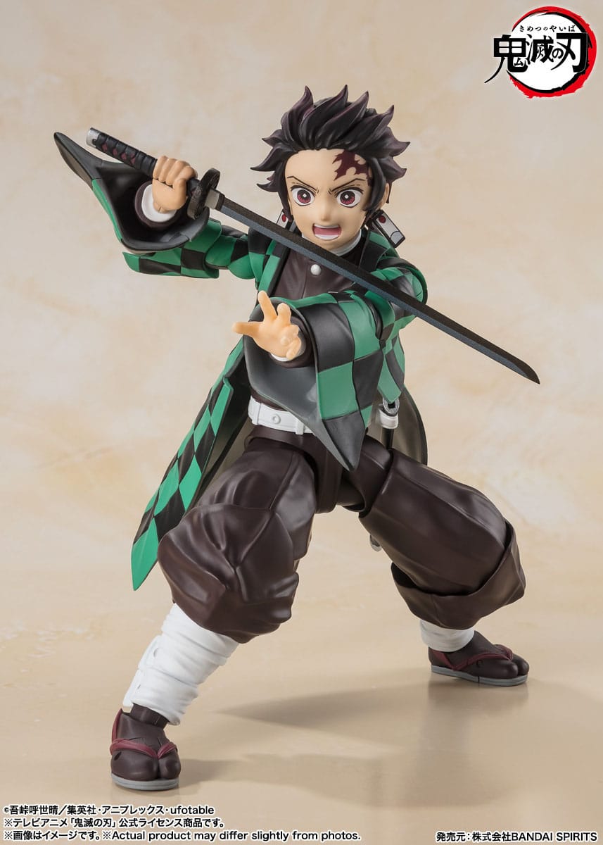 Bandai S.H. Figuarts Demon Slayer - Kimetsu no Yaiba Tanjiro Kamado Action Figur (14 cm)