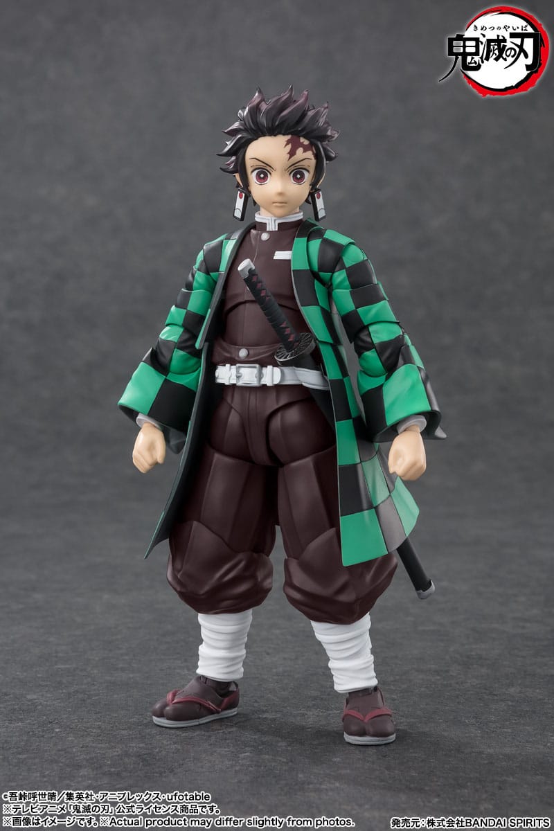 Bandai S.H. Figuarts Demon Slayer - Kimetsu no Yaiba Tanjiro Kamado Action Figur (14 cm)