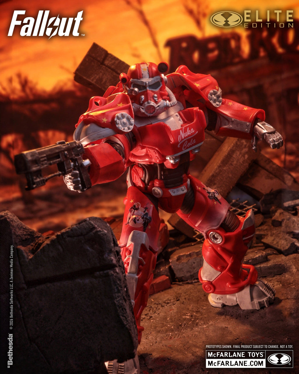 McFarlane Toys Gold Label Fallout - T-60 Power Armor Nuka-Cola Elite Edition (19 cm)