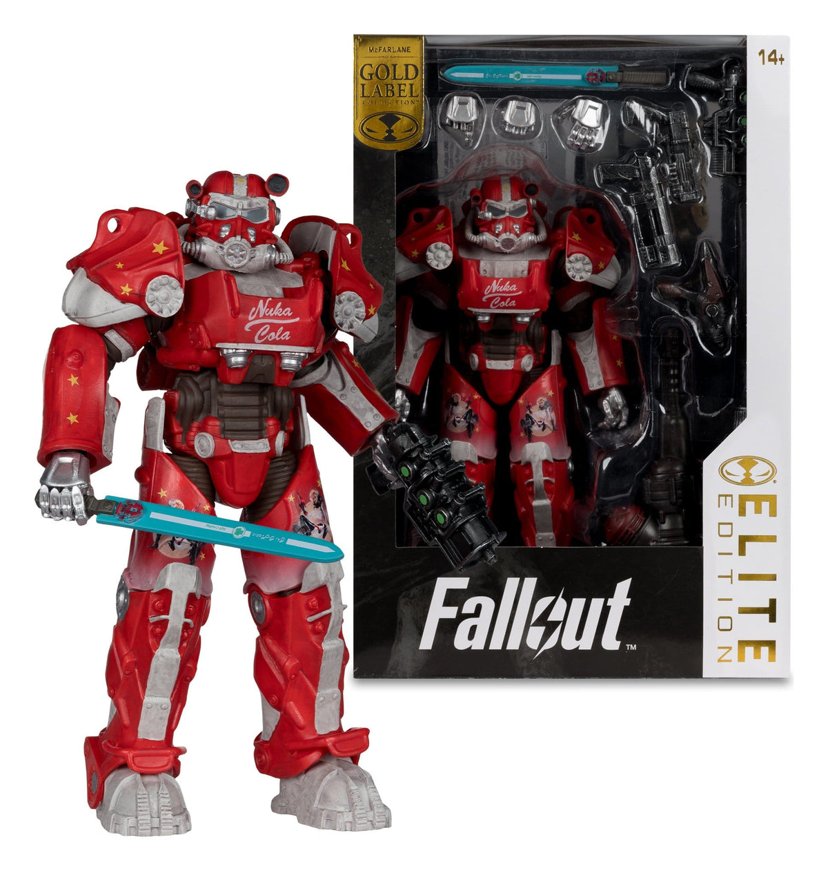 McFarlane Toys Gold Label Fallout - T-60 Power Armor Nuka-Cola Elite Edition (19 cm)