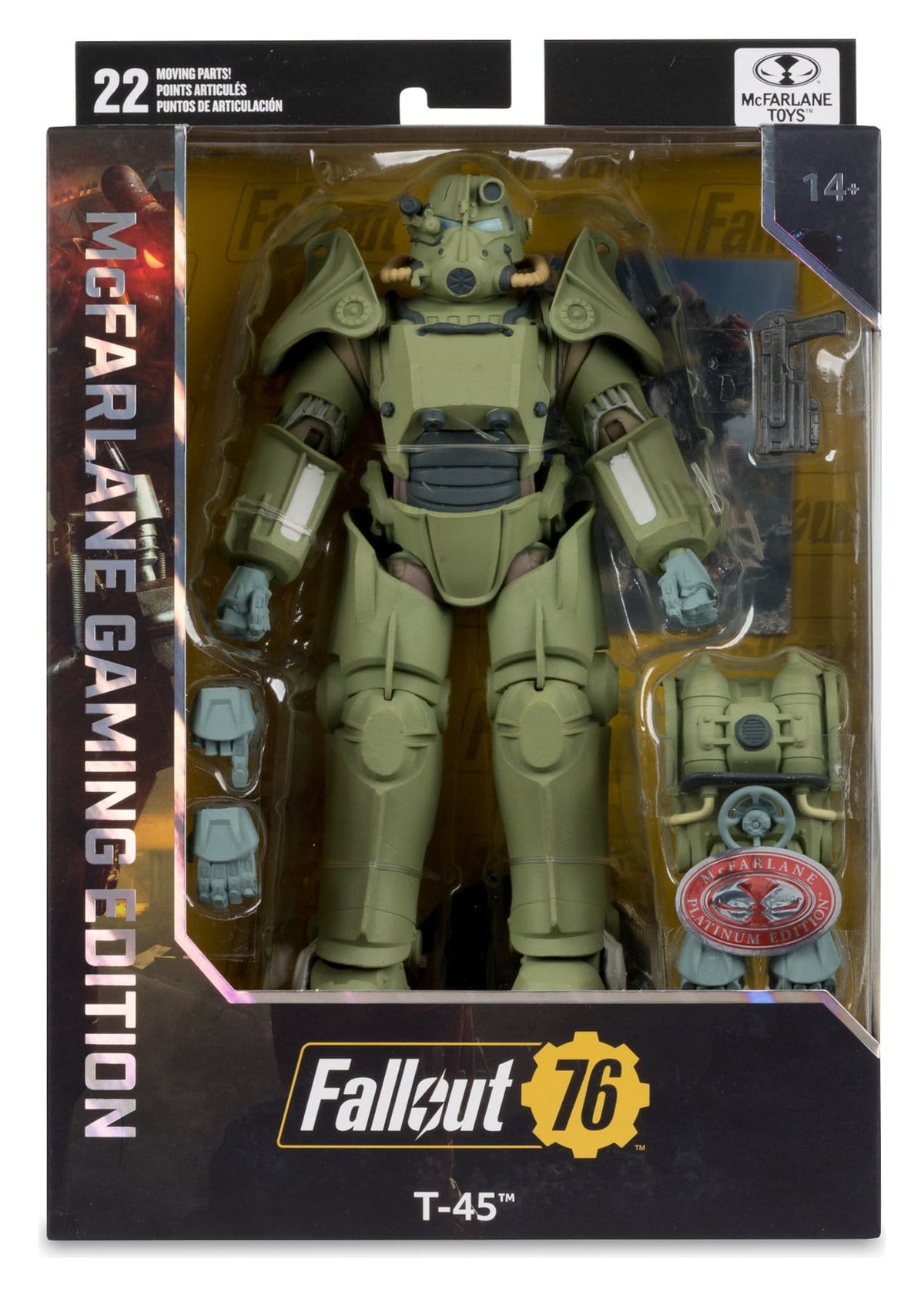 McFarlane Toys Fallout 76 Gaming Edition - T-45 Military Armor Red Platinum Edition (20 cm)