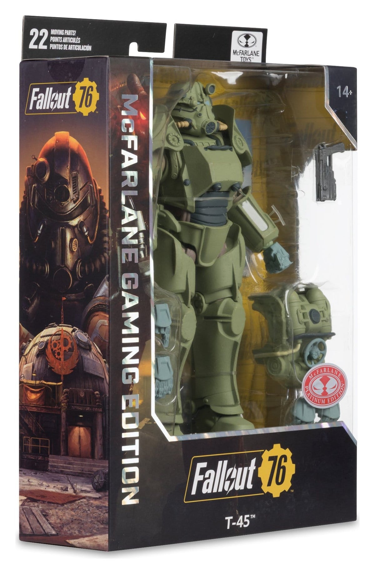 McFarlane Toys Fallout 76 Gaming Edition - T-45 Military Armor Red Platinum Edition (20 cm)