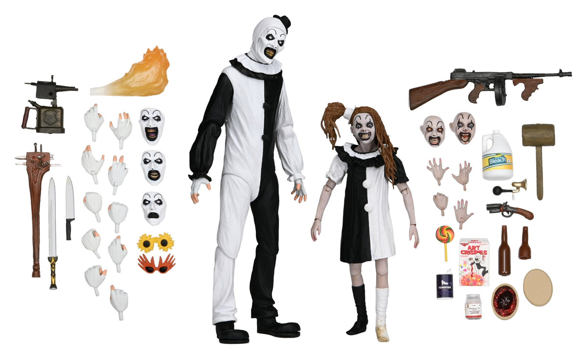 NECA Terrifier 2 - Ultimate Art the Clown & Little Pale Girl 2-Pack (18 cm)