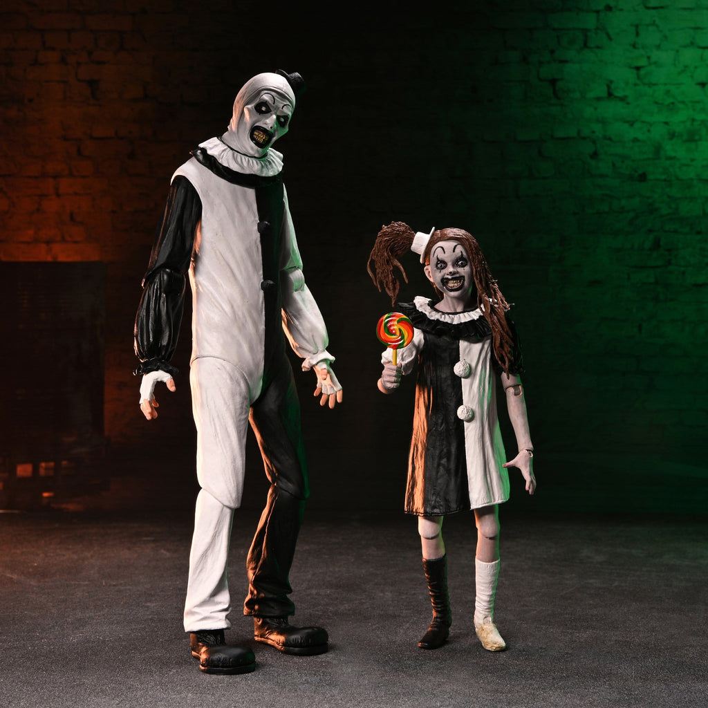 NECA Terrifier 2 - Ultimate Art the Clown & Little Pale Girl 2-Pack (18 cm)